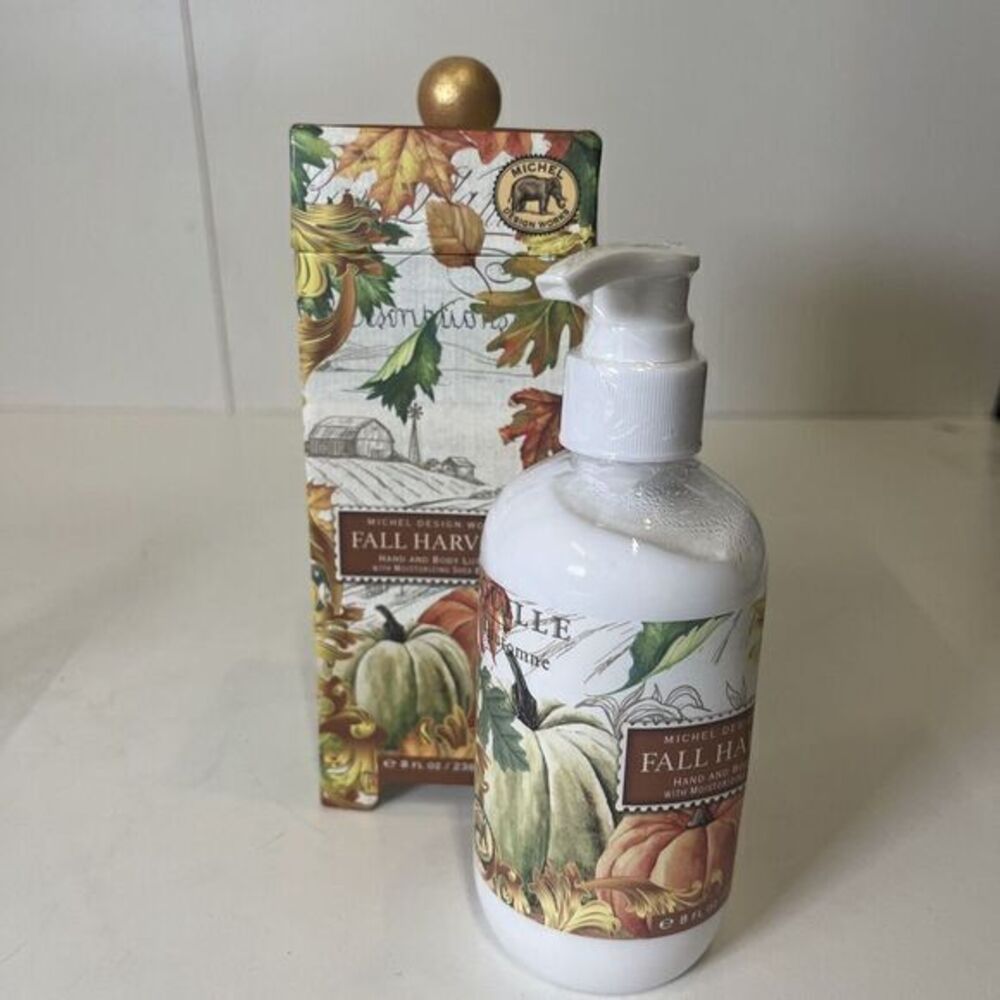 Michel Design Works Fall Harvest Hand and Body Lotion 8oz In Gift Box England - Picture 4 of 6